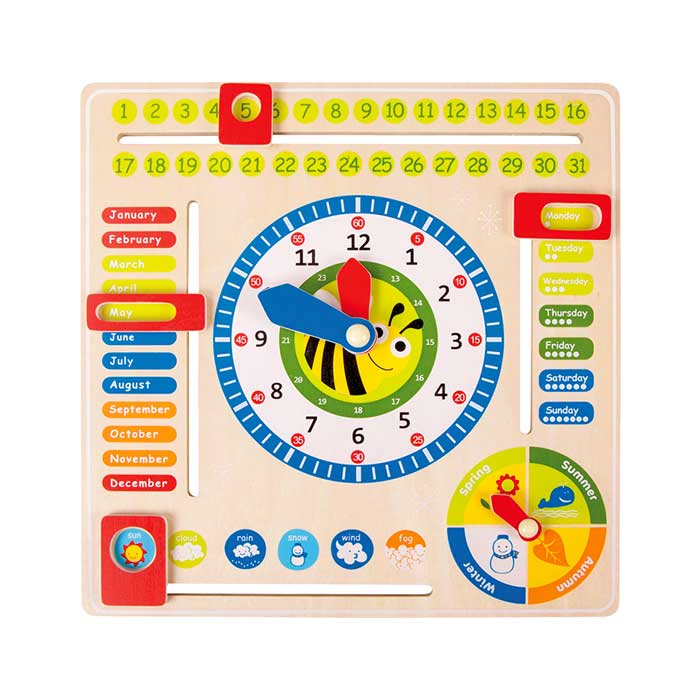 Small Foot Educational board - Date, time and seasons