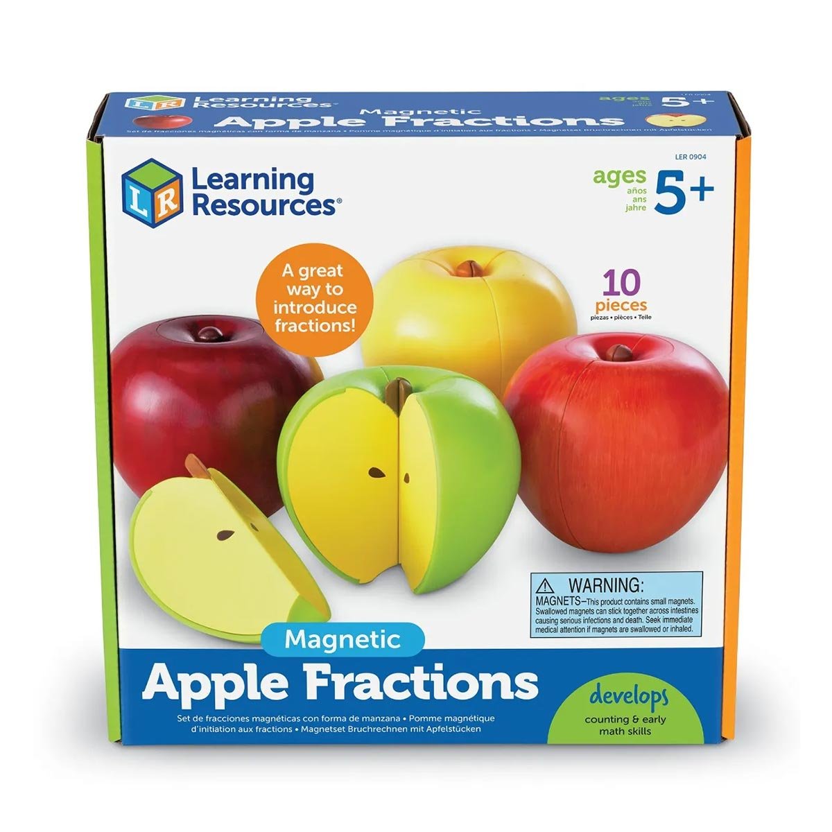 Learning Resources Fraction Set – Apples, magnetic, 4 pcs