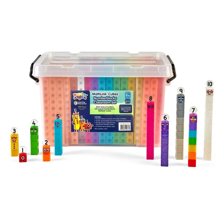Learning Resources Комплект кубчета за смятане Numberblocks, 1937 части