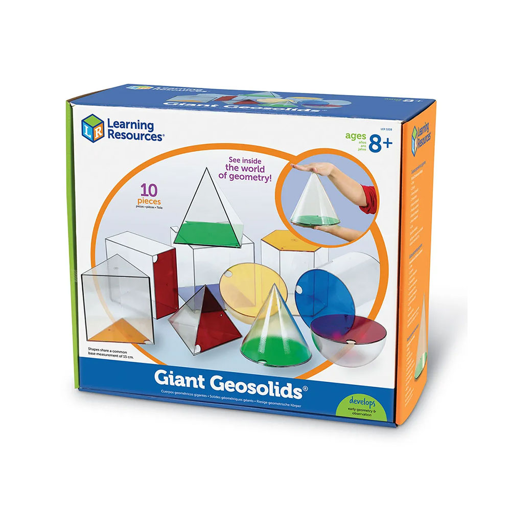 Learning Resources Large Geometric Shapes Set, 10 pcs