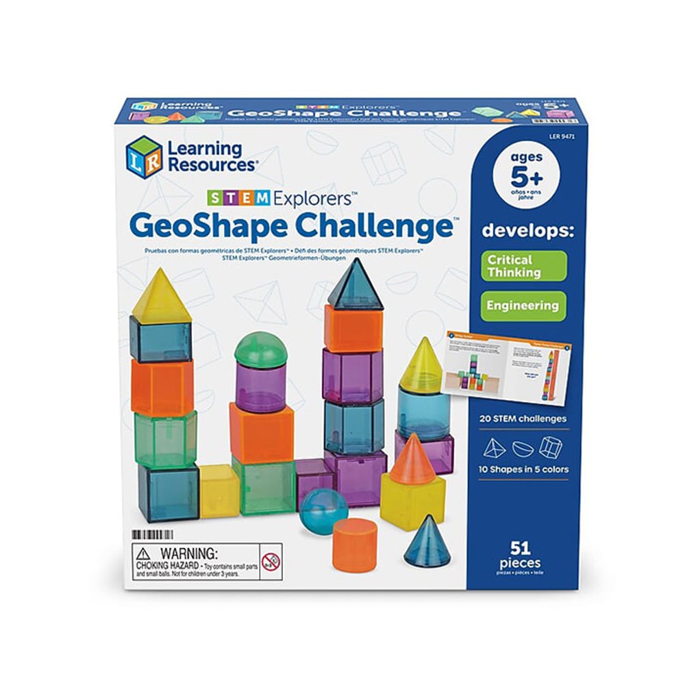 Learning Resources Комплект 3D геометрични фигури