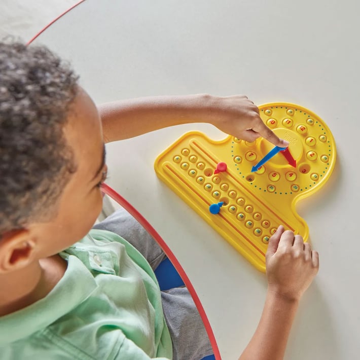 LER CLOCK EDUCATIONAL WITH NUMBER LINE AND POP-IT NUMBERS