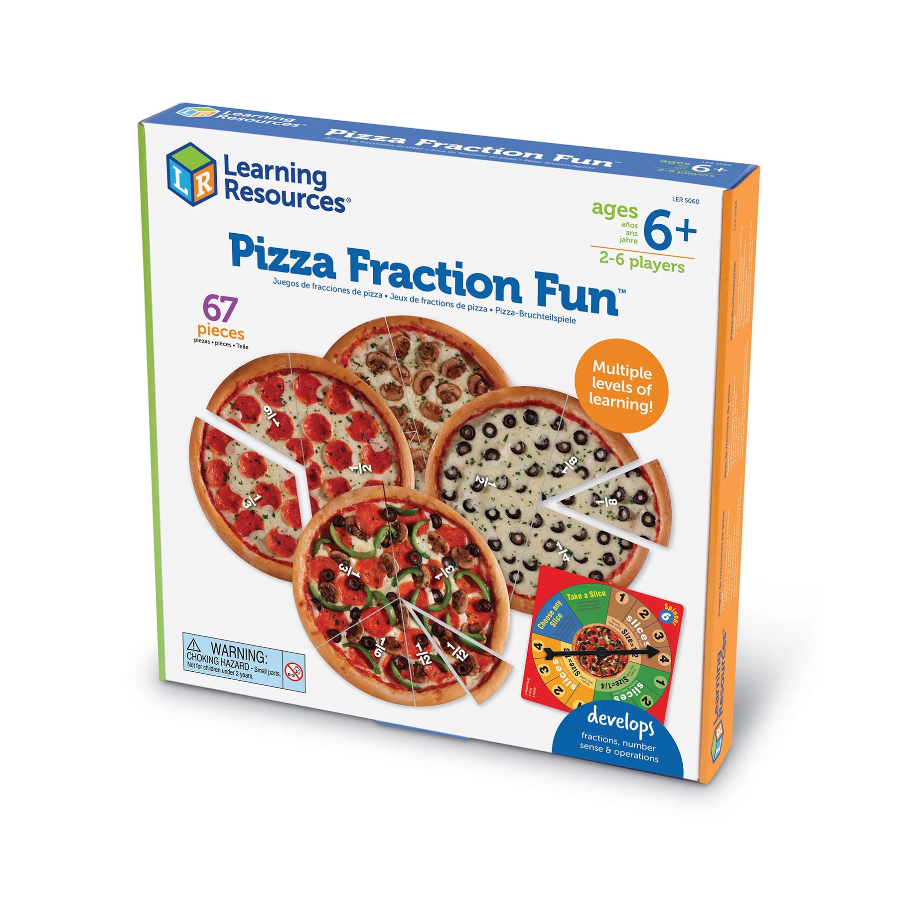 Learning Resources Fractions game - Pizza