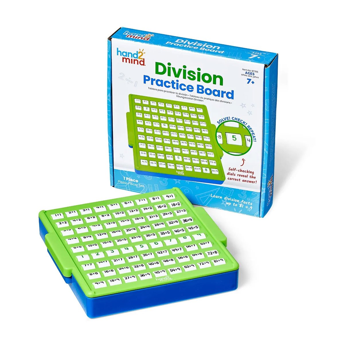Learning Resources Board with the division table