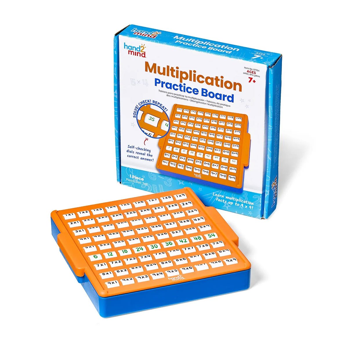 Learning Resources Board with the multiplication table