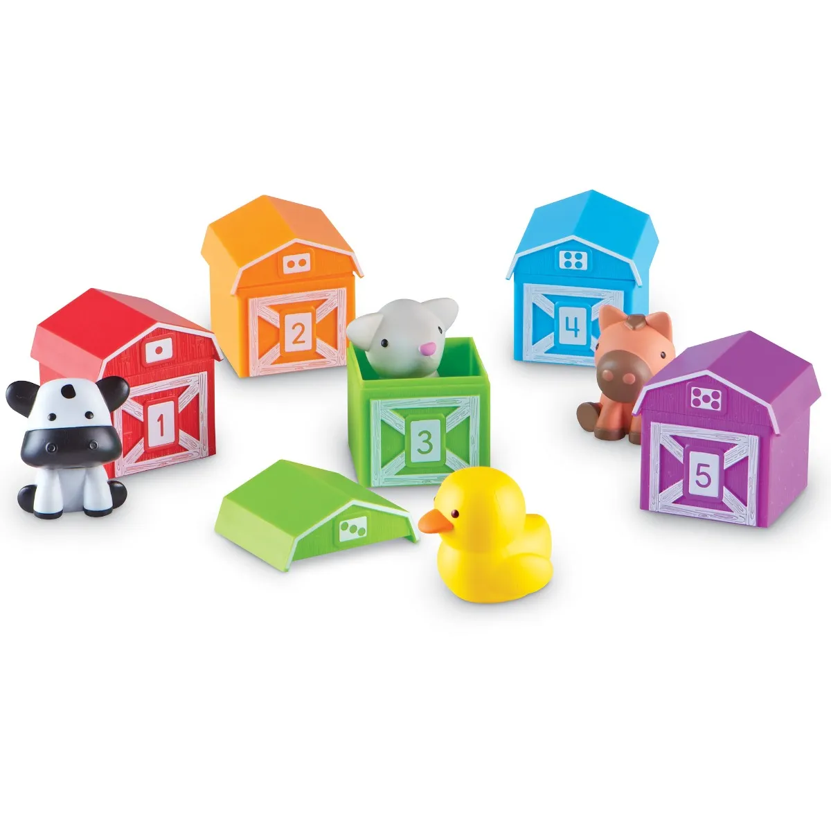 Learning Resources Sorting and Counting Set with Animals, finger-size