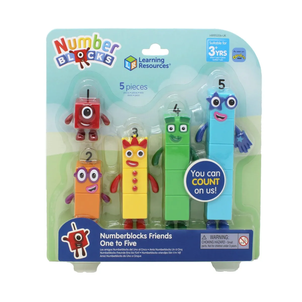 Learning Resources Numberblocks figure set, from 1 to 5, for counting