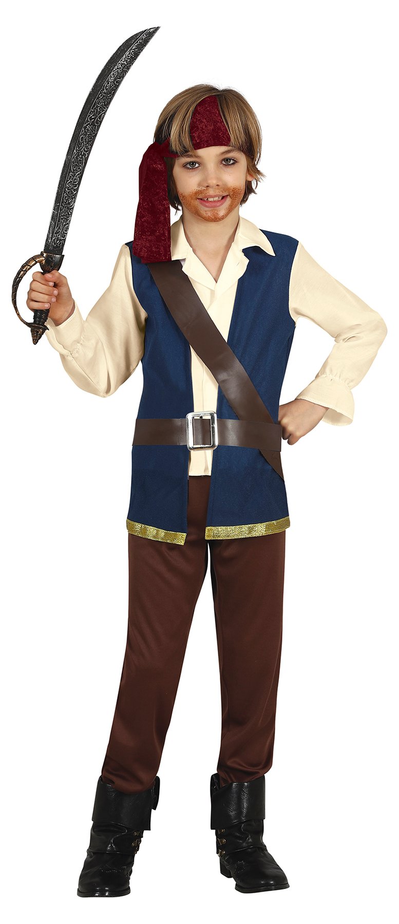 Pirate costume, for kids 10–12 years