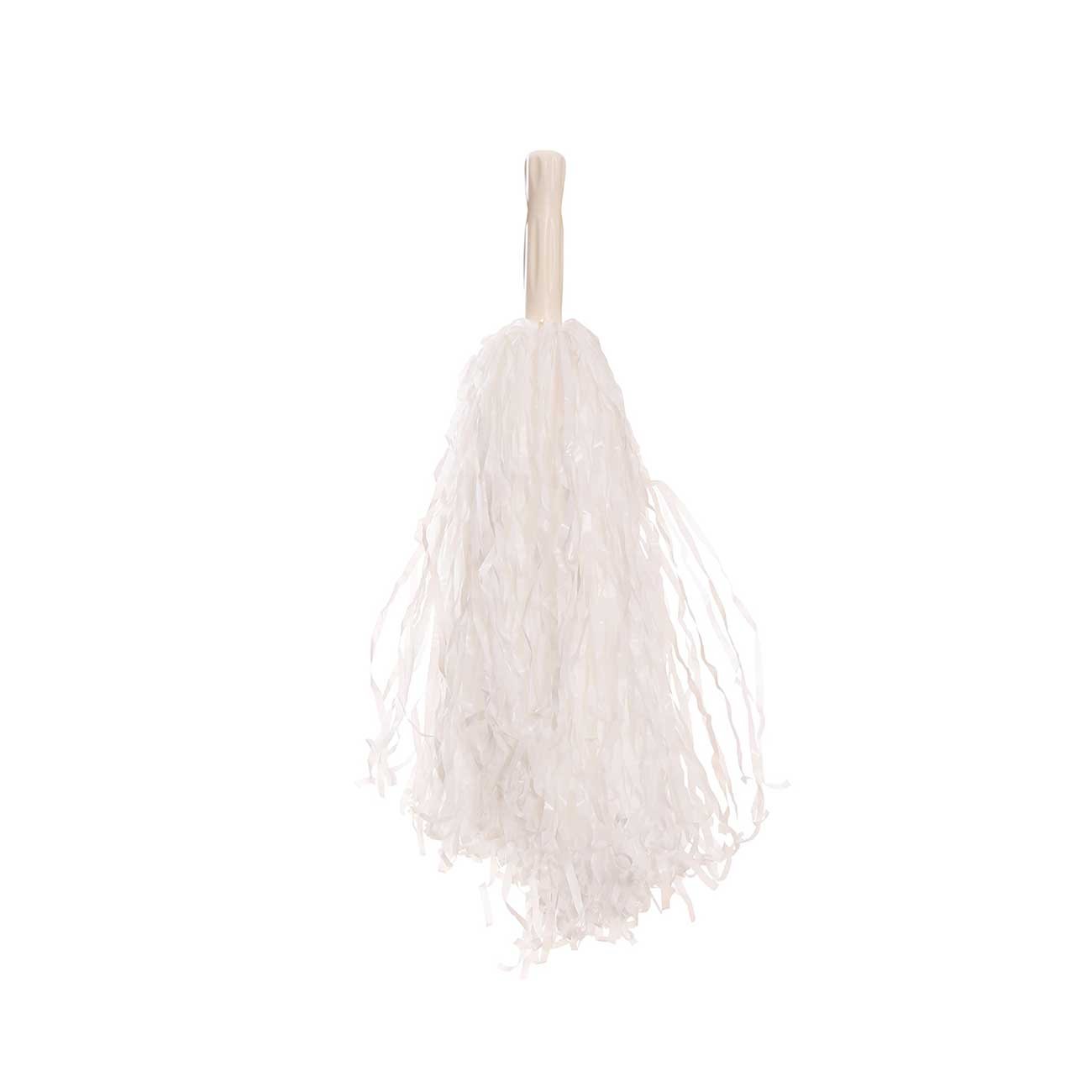 Pom-poms for cheerleaders, 80 g, white, 2 pieces