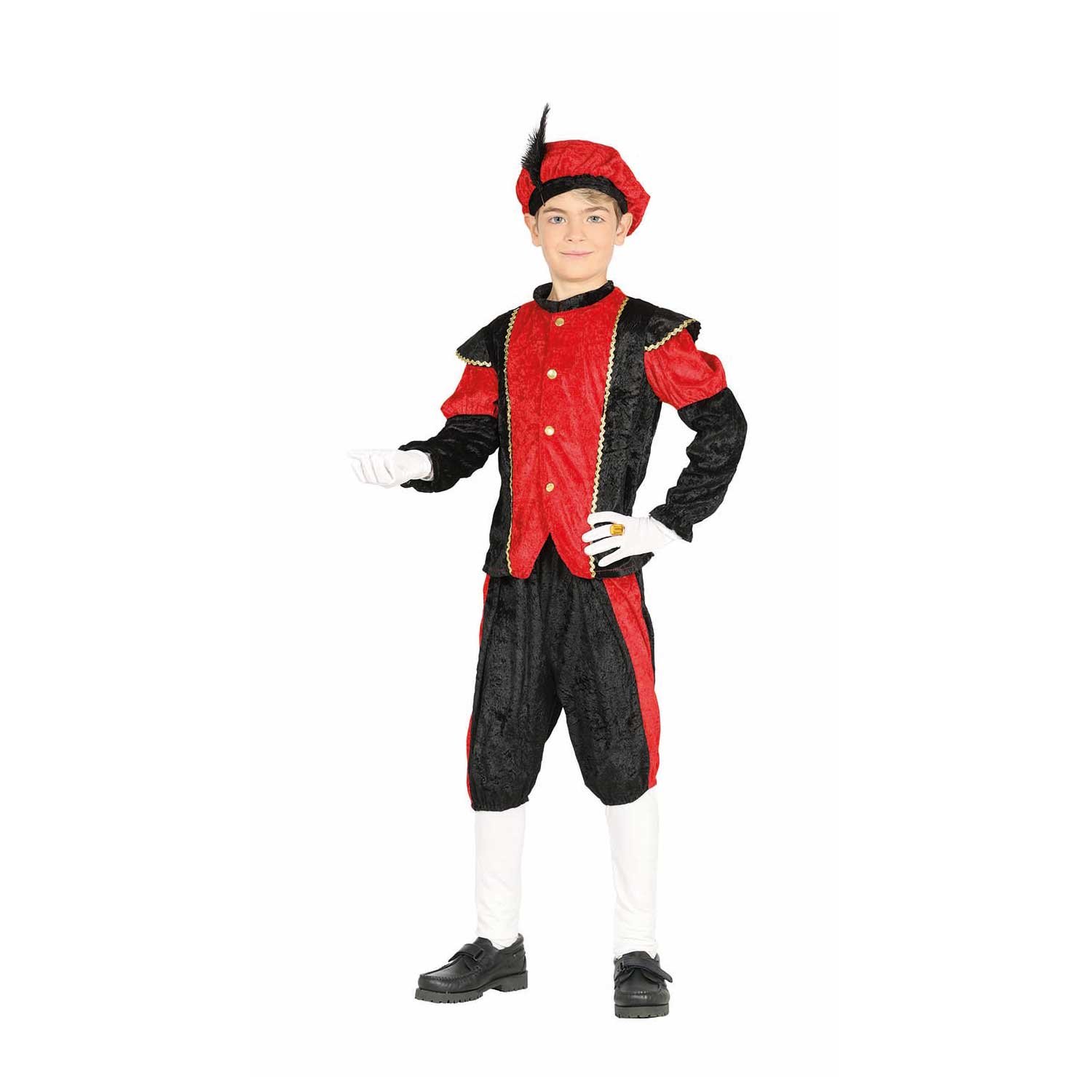 Prince Costume, for children aged 7-9 years, red