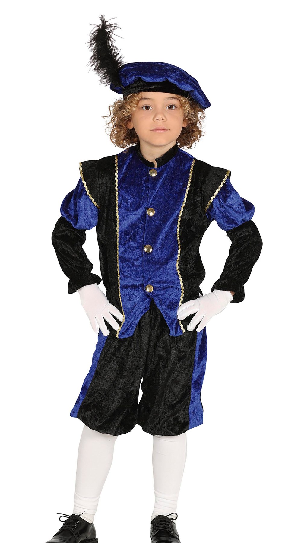 Prince Costume, for children aged 10-12 years, blue