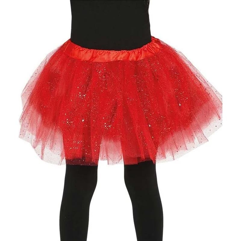 Tutu skirt, 30 cm, red