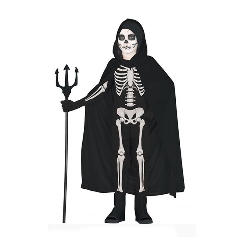 Cape with hood, 100 cm, black