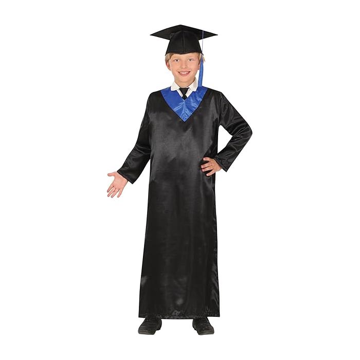Costume Toga, black-blue, for 5-6 year-old children