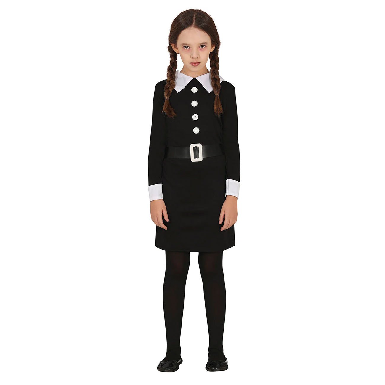 Dress with Collar, for children 10–12 yrs, black