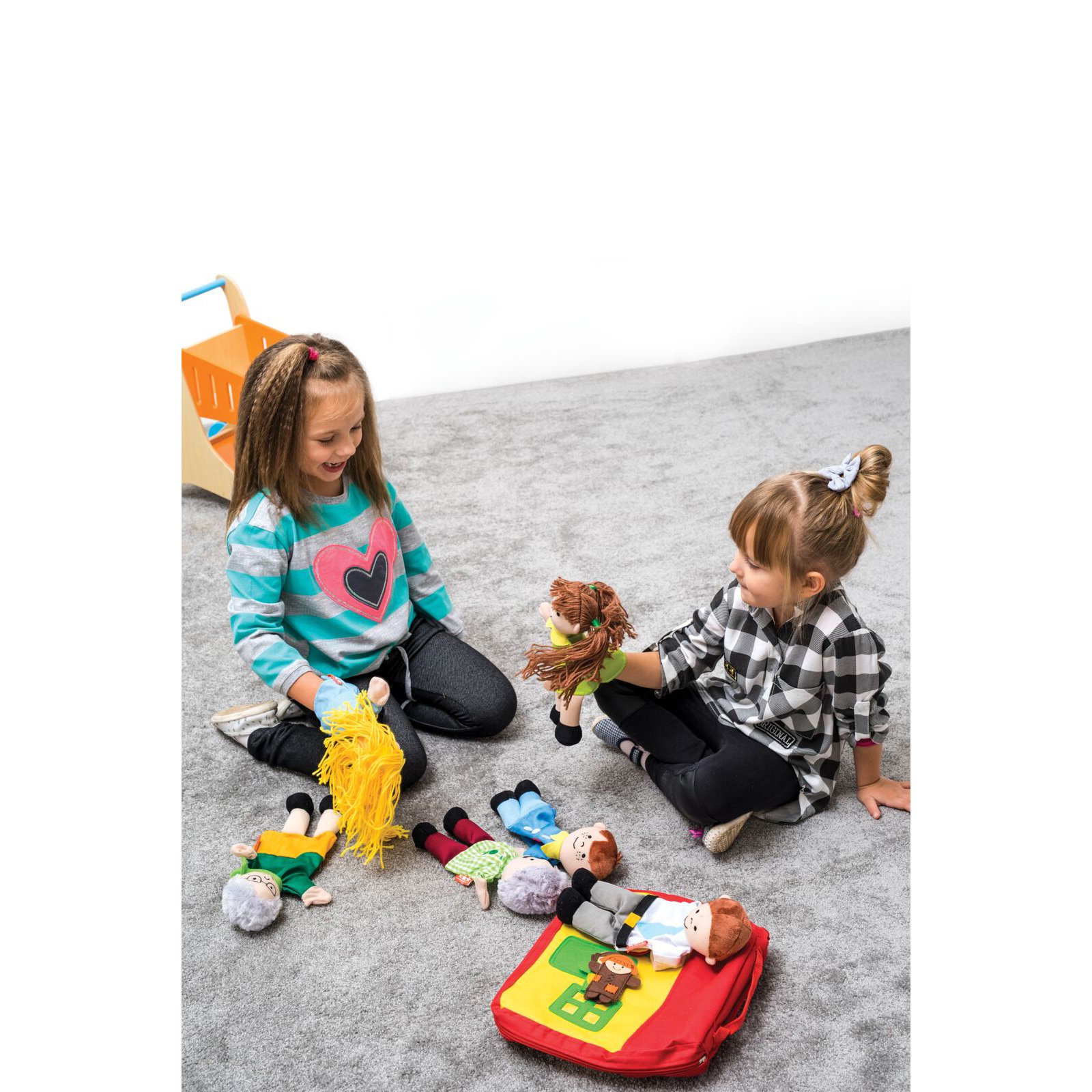 Nowa Szkola Hand puppets set, family, 25 cm, 6 pieces