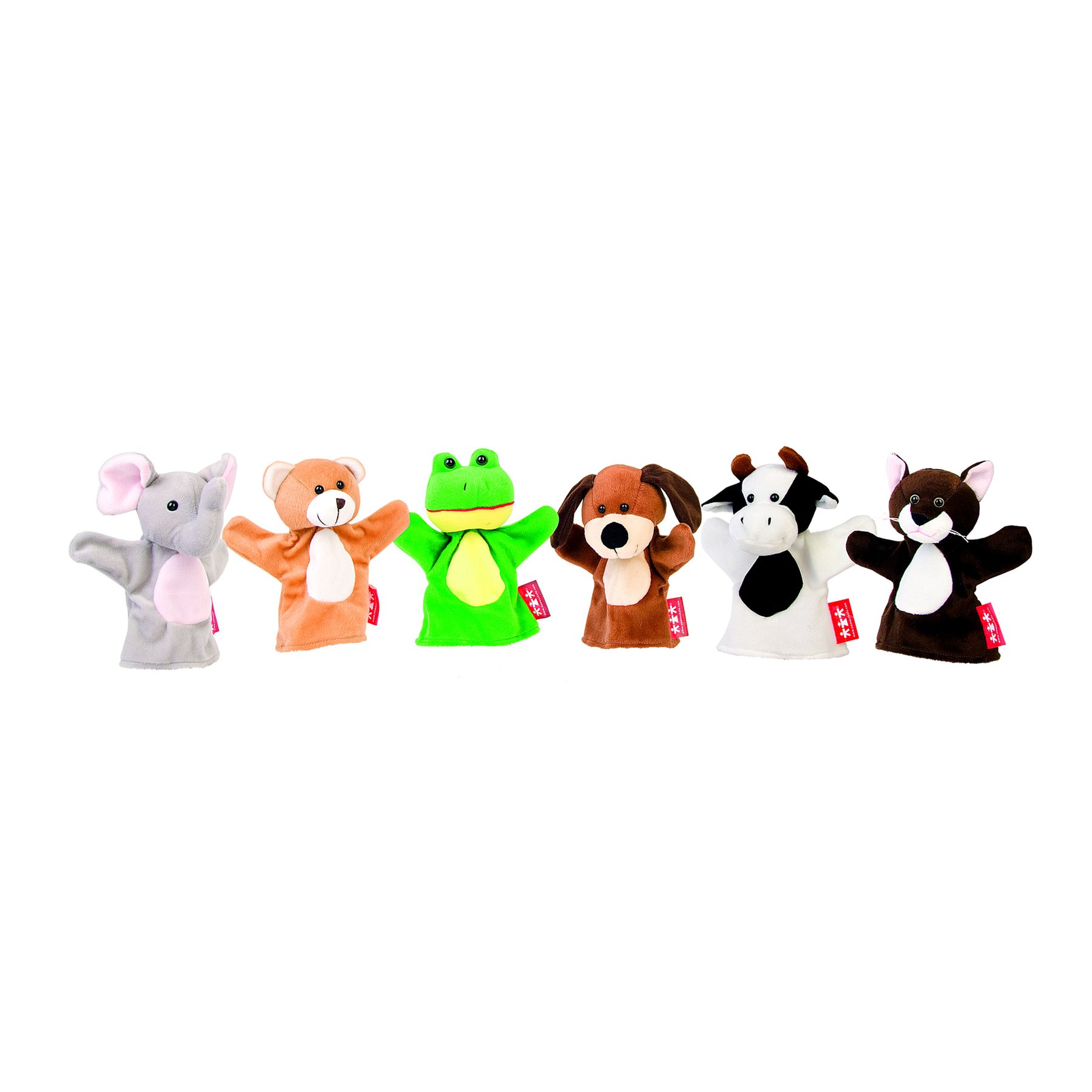 Nowa Szkola Hand puppets, animals, 18 cm, 6 pcs