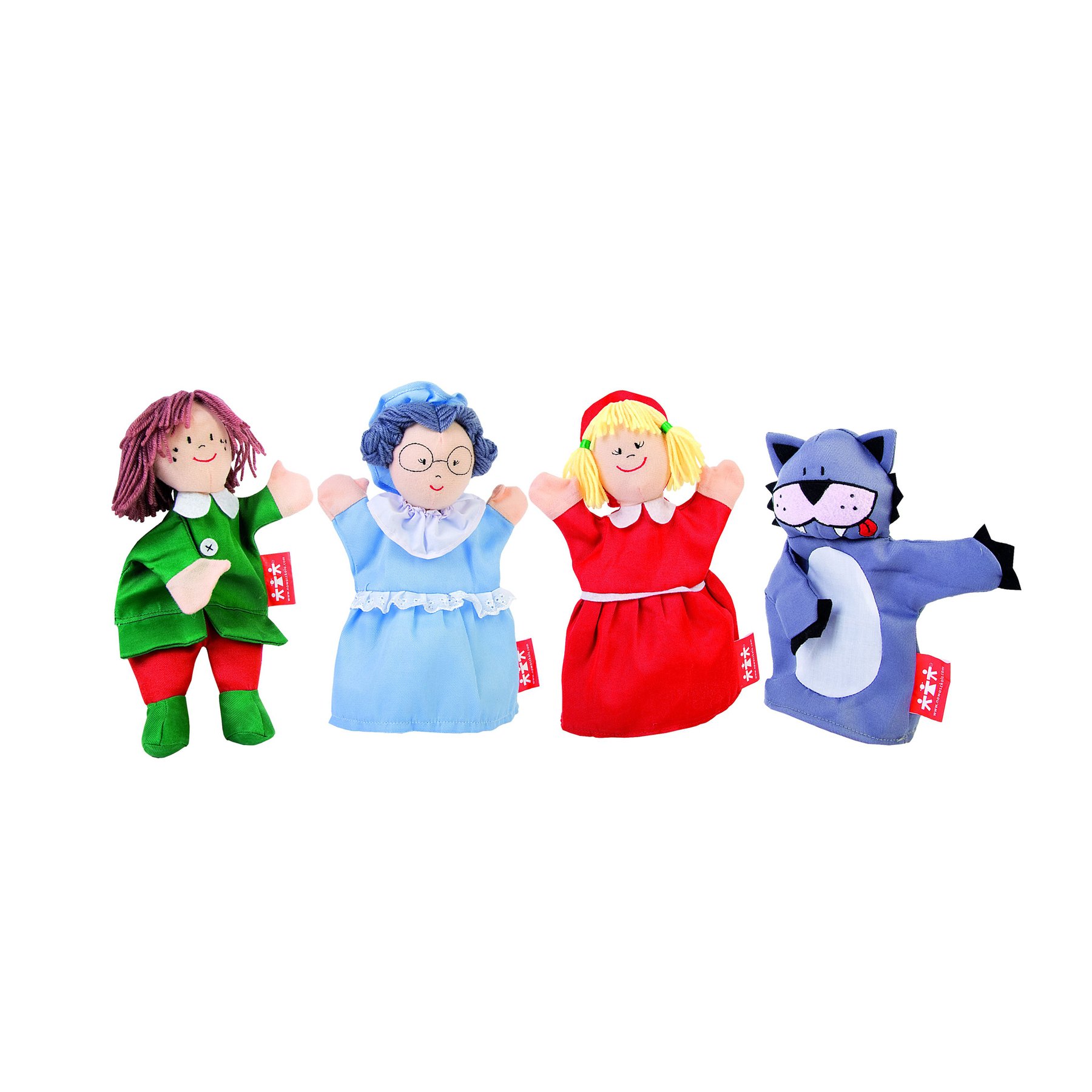 Nowa Szkola Hand puppets, Little Red Riding Hood, 25 cm, 4 pieces