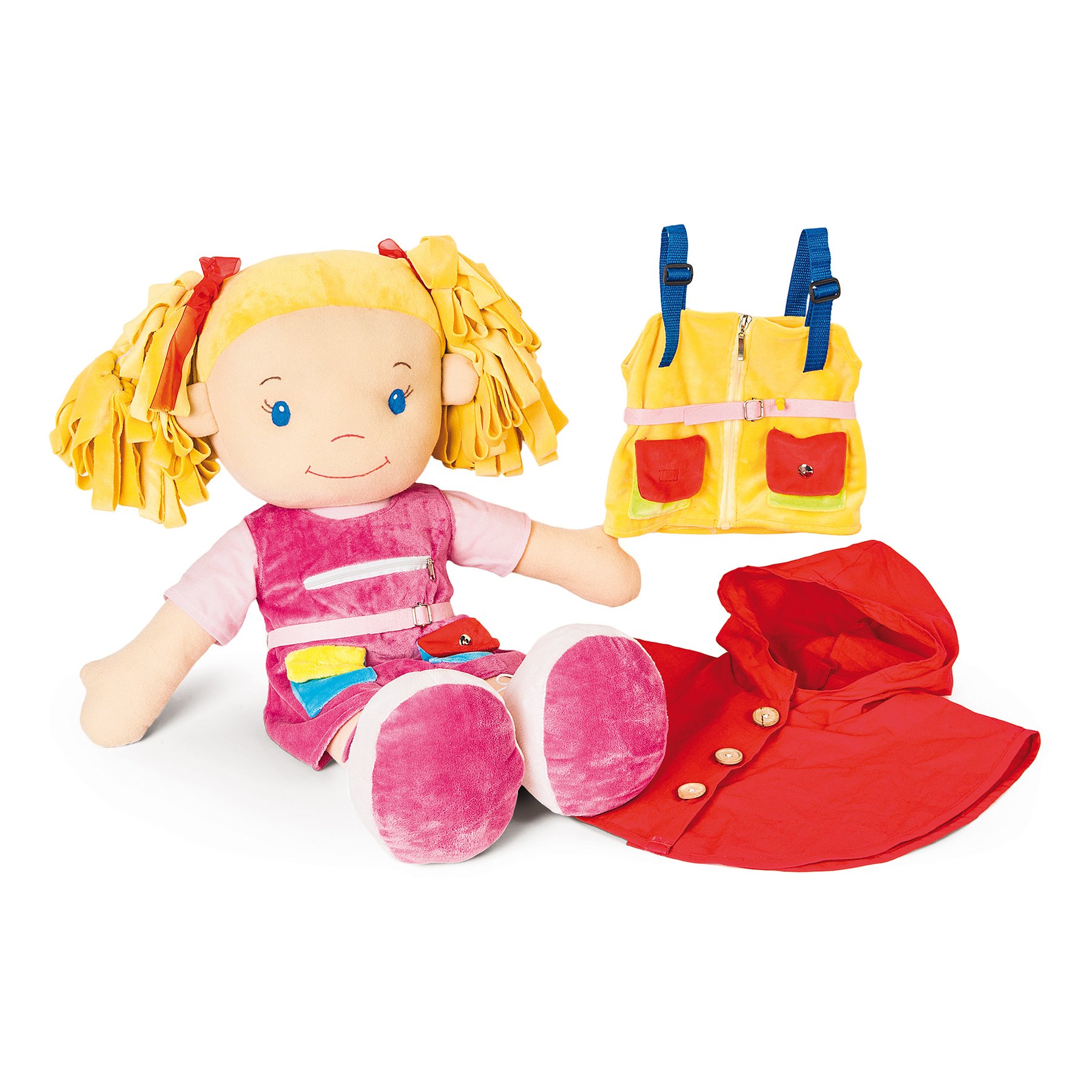 Nowa Szkola Doll for play, girl, with clothes, 75 cm