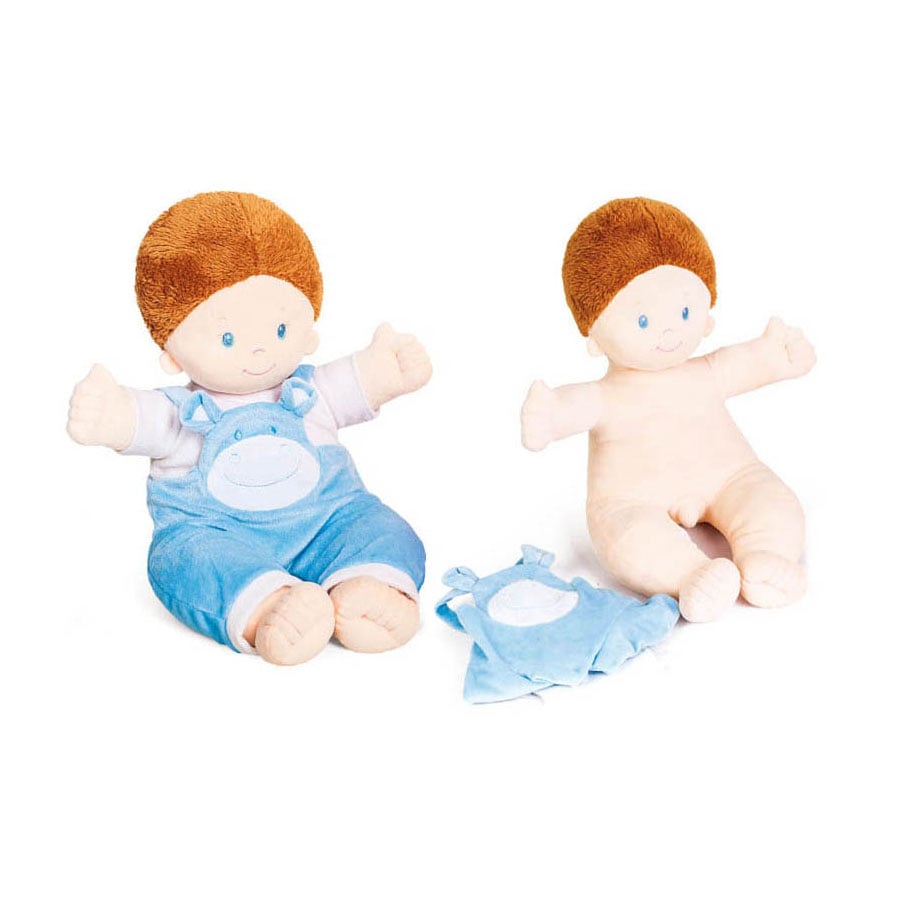 Nowa Szkola Boy doll, anatomical, with clothes, 48 cm