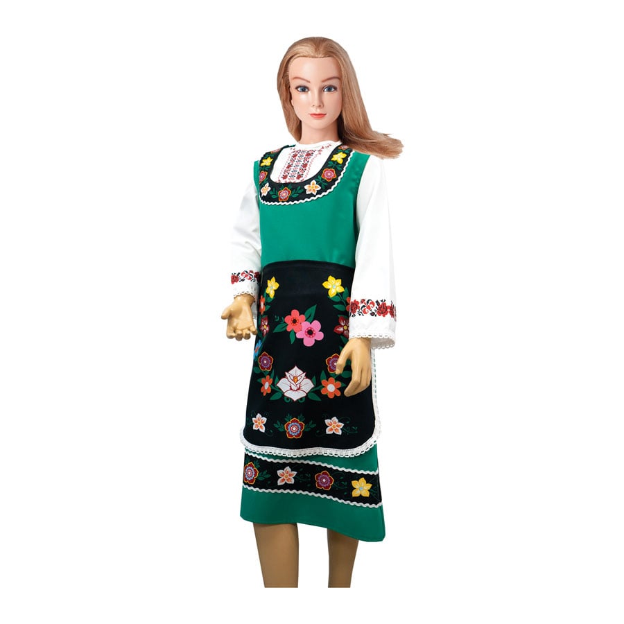 Pinafore Danaya, for folk costume, printed, 12 yrs