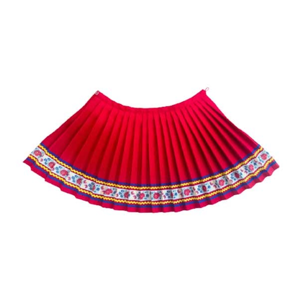 Skirt, folk, pleated, size 140 cm, age 10 years
