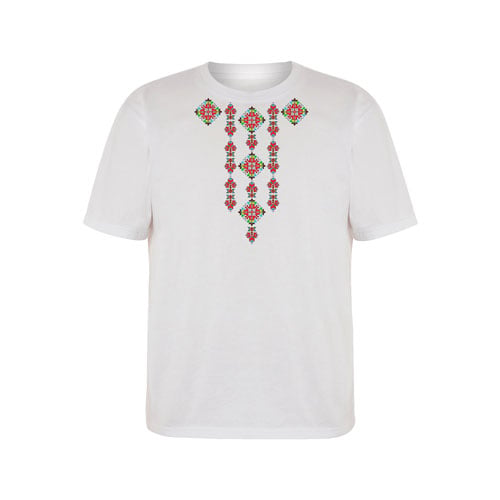 T-shirt with folklore motifs, short sleeve, kids, model 1, age 8 years