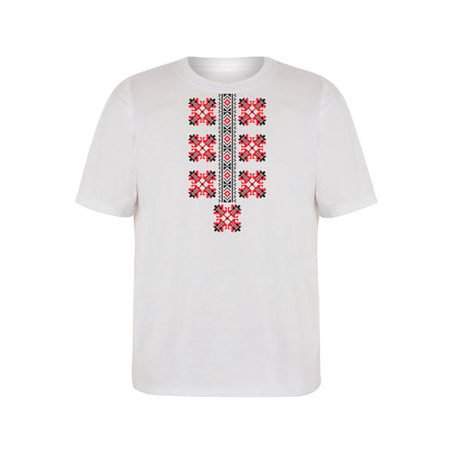 T-Shirt with Folklore Motifs, Short Sleeve, Kids, Model 2, Age 10 Years