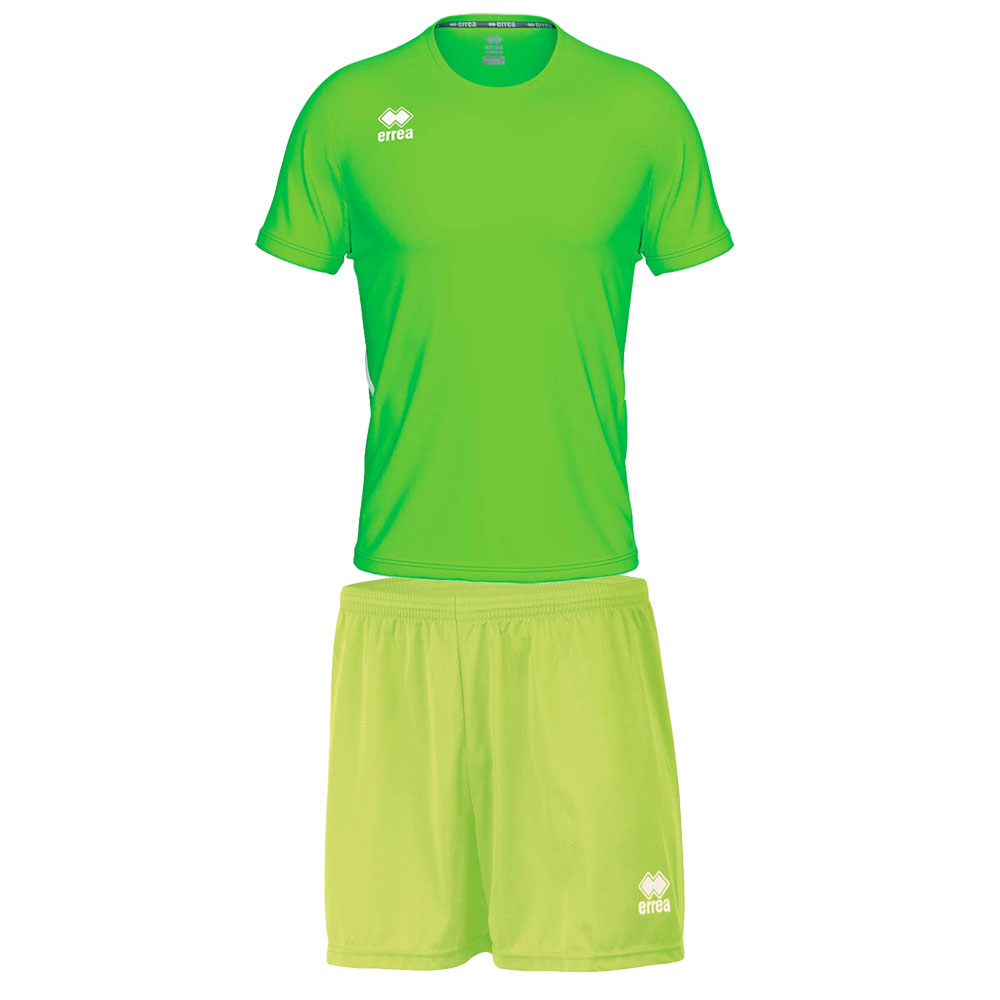 Football kit Errea Marvin, unisex, size L, neon green