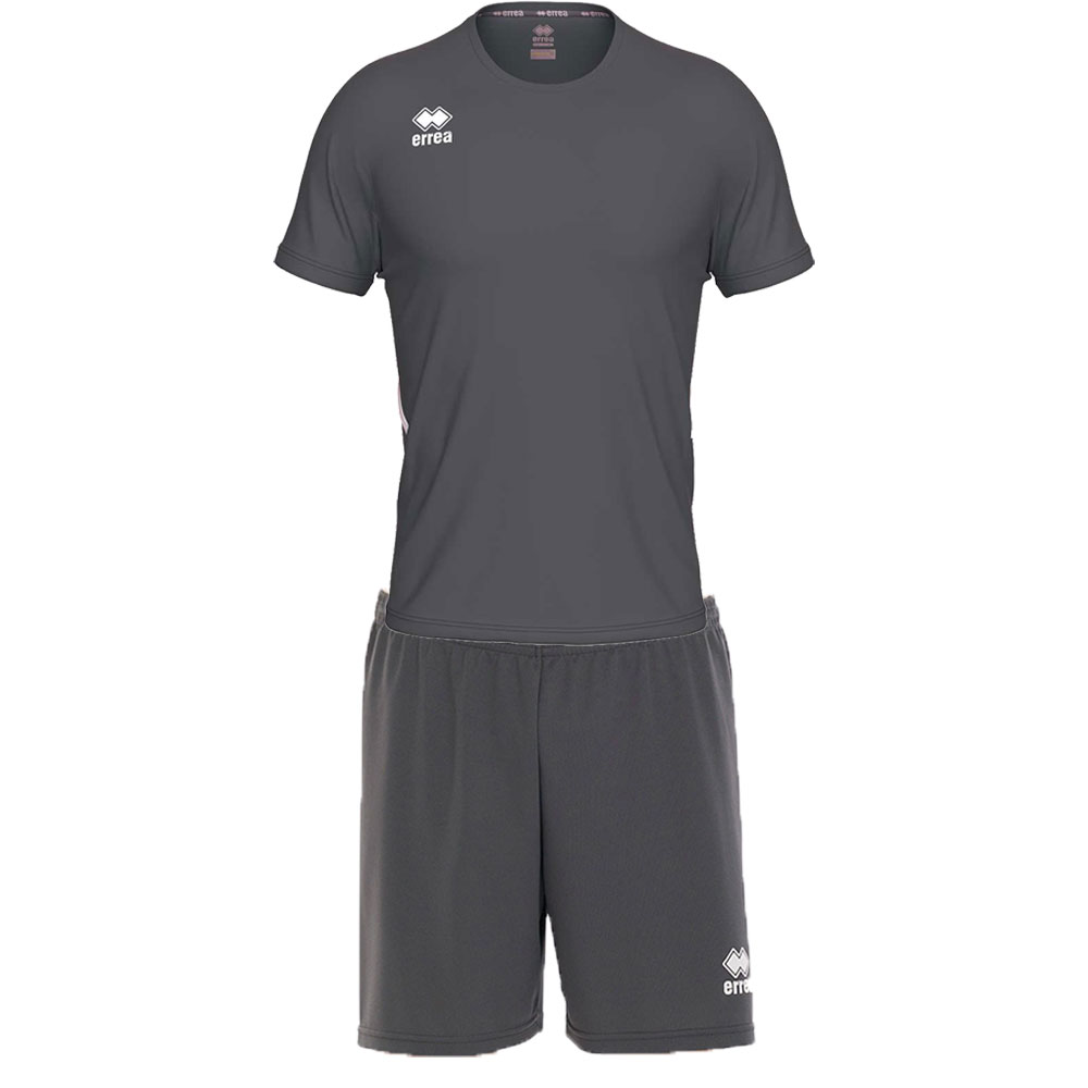 Football kit Errea Marvin, kids, size YXS, 122–132 cm, grey