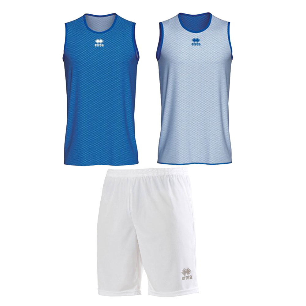 Баскетболен екип Errea Wing, унисекс, размер S, синьо-бял