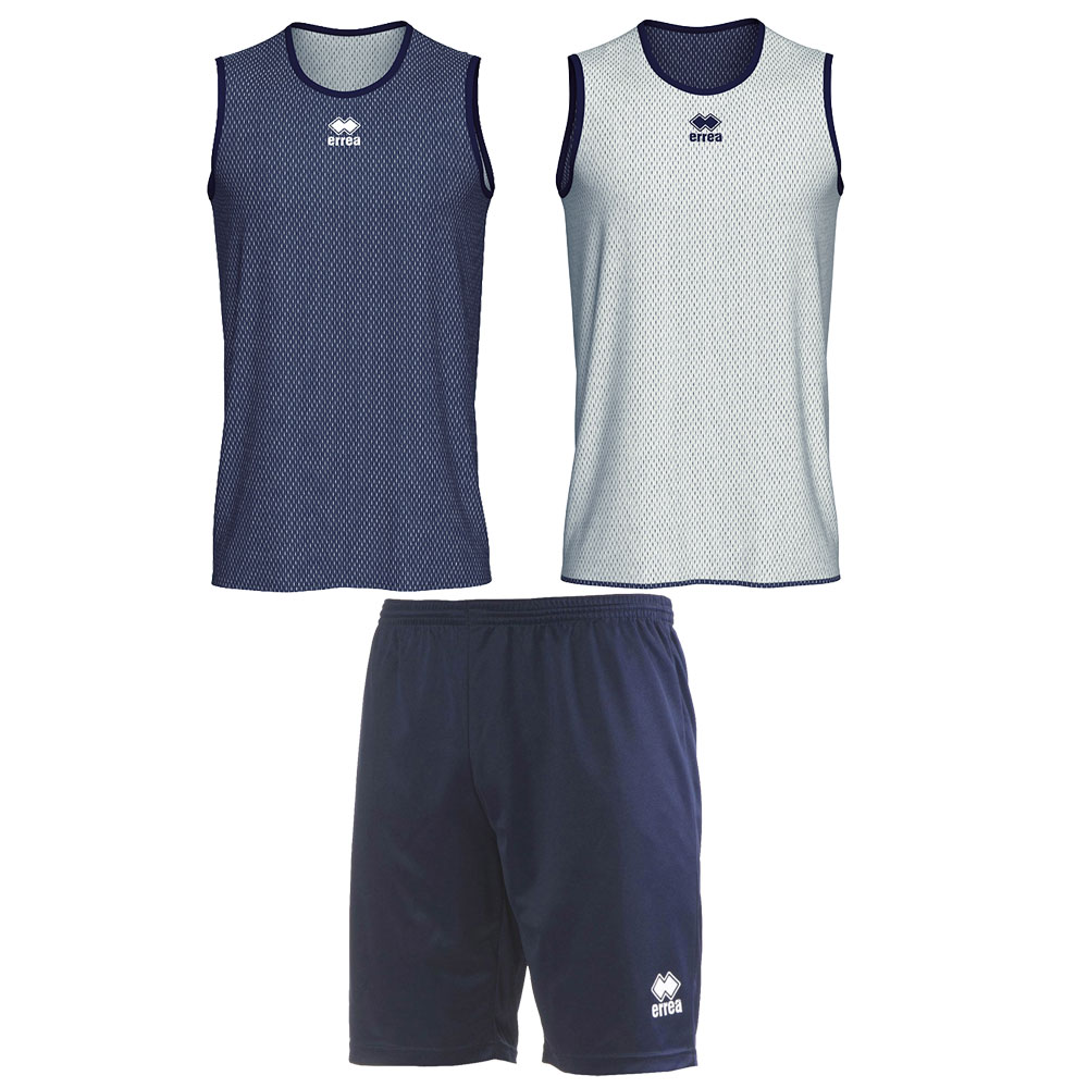 Basketball kit Errea Wing, unisex, size M, dark blue/white