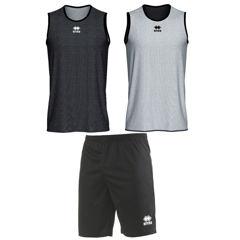 Баскетболен екип Errea Wing, унисекс, размер 2XL, черно-бял