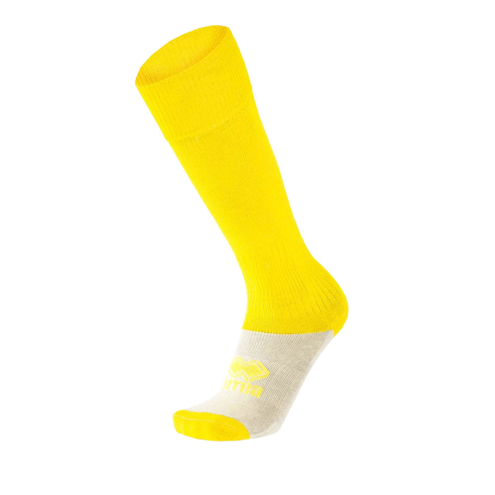 Football socks Errea, size 42–46, neon yellow