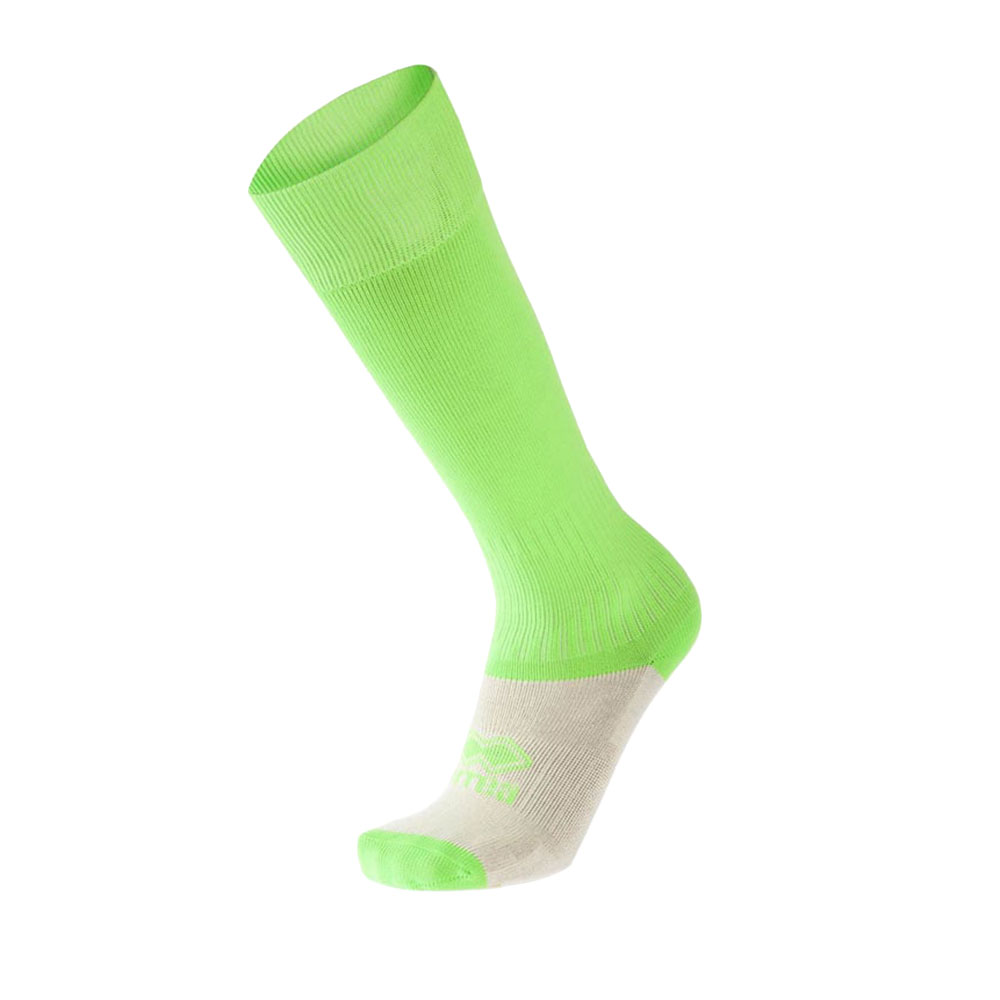 Футболни чорапи Errea, размер 42-46, неоновозелени