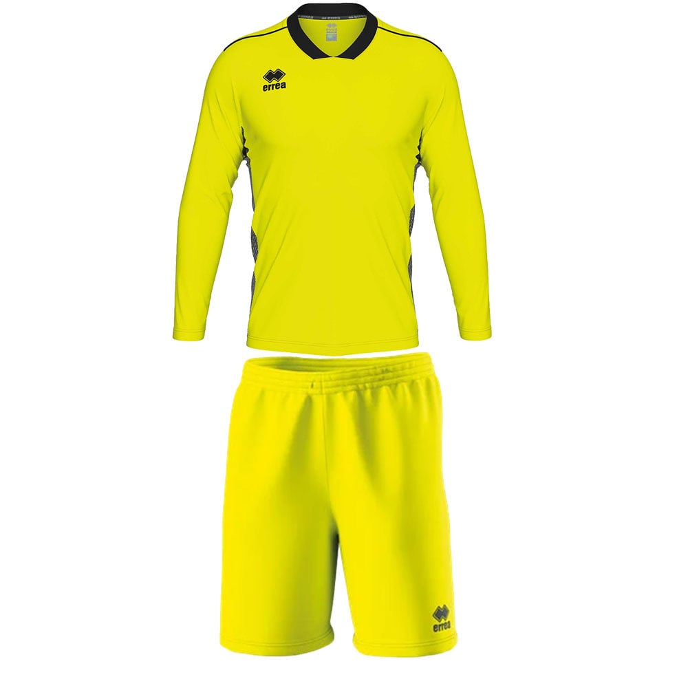 Goalkeeper kit Errea Jerzy, kids, size YXS (122–132 cm), neon yellow