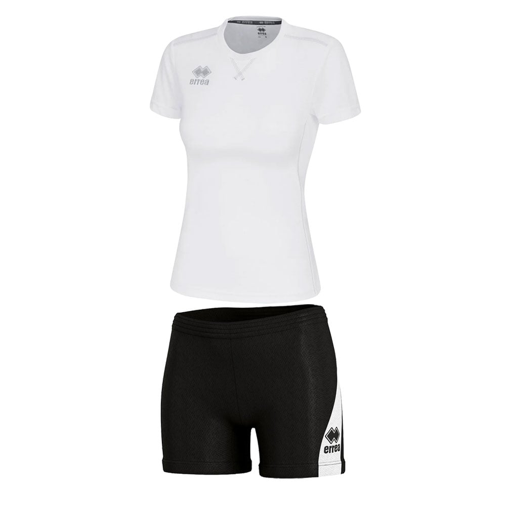 Volleyball kit Errea Marion, kids, size XXS, 134–144 cm, white/black