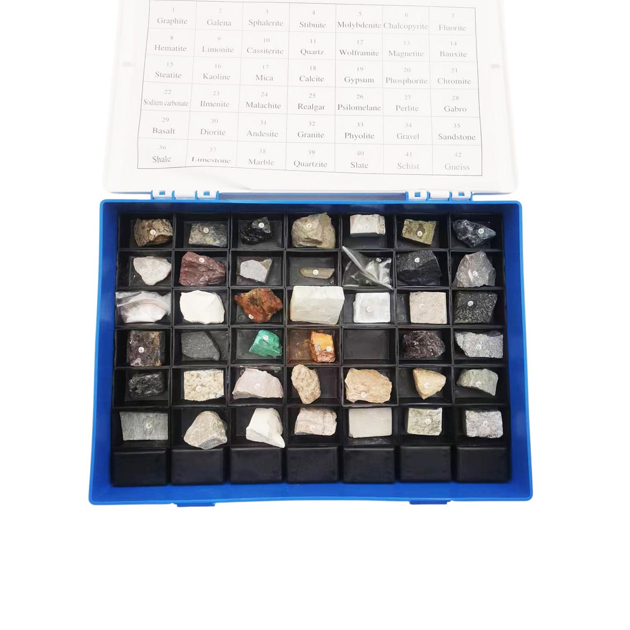 Gelsonlab Mineral set, in box, 42 pieces