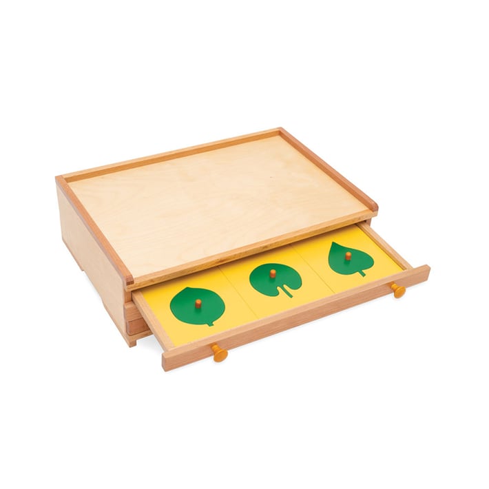 Nowa Szkola Montessori cabinet, botanical, wooden, 47.5 x 14 x 32.5 cm
