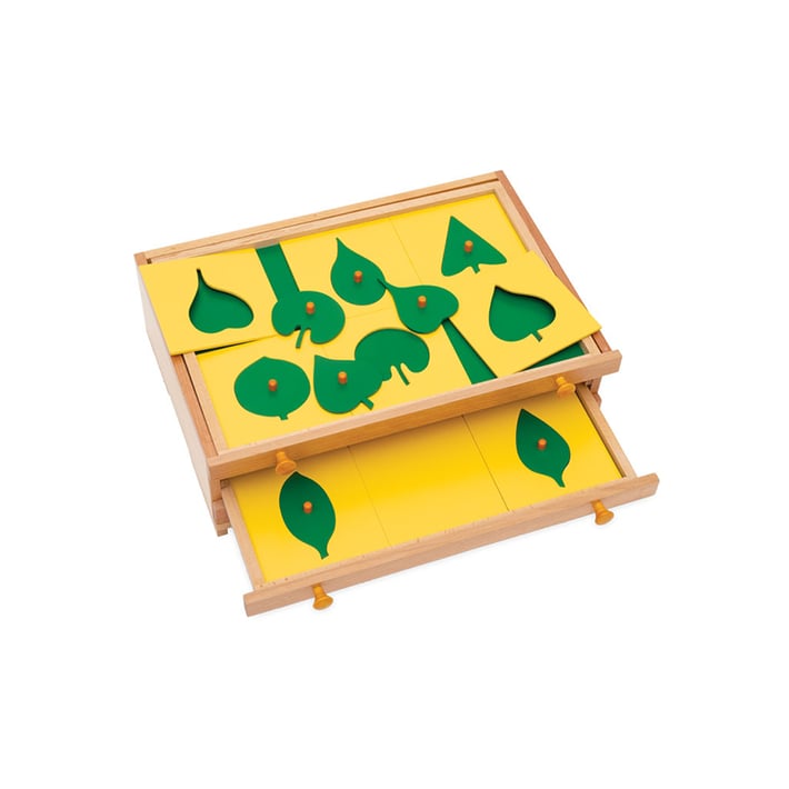 Nowa Szkola Montessori cabinet, botanical, wooden, 47.5 x 14 x 32.5 cm