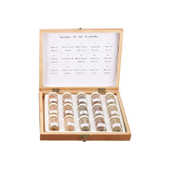 Gelsonlab Soil Set, in wooden box, 8 pieces
