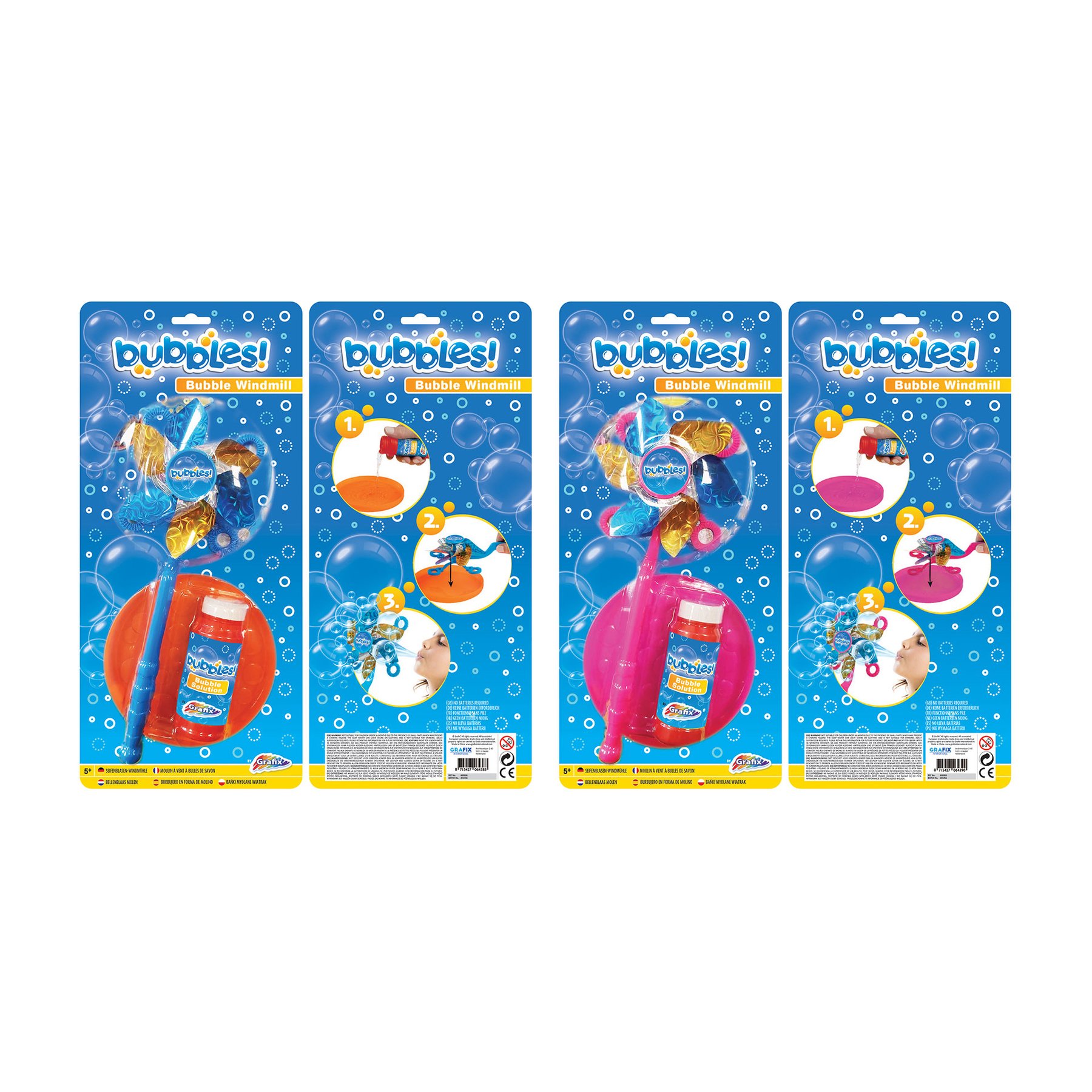 Moxy Bubble windmill, with 53 ml refill, 24 pcs