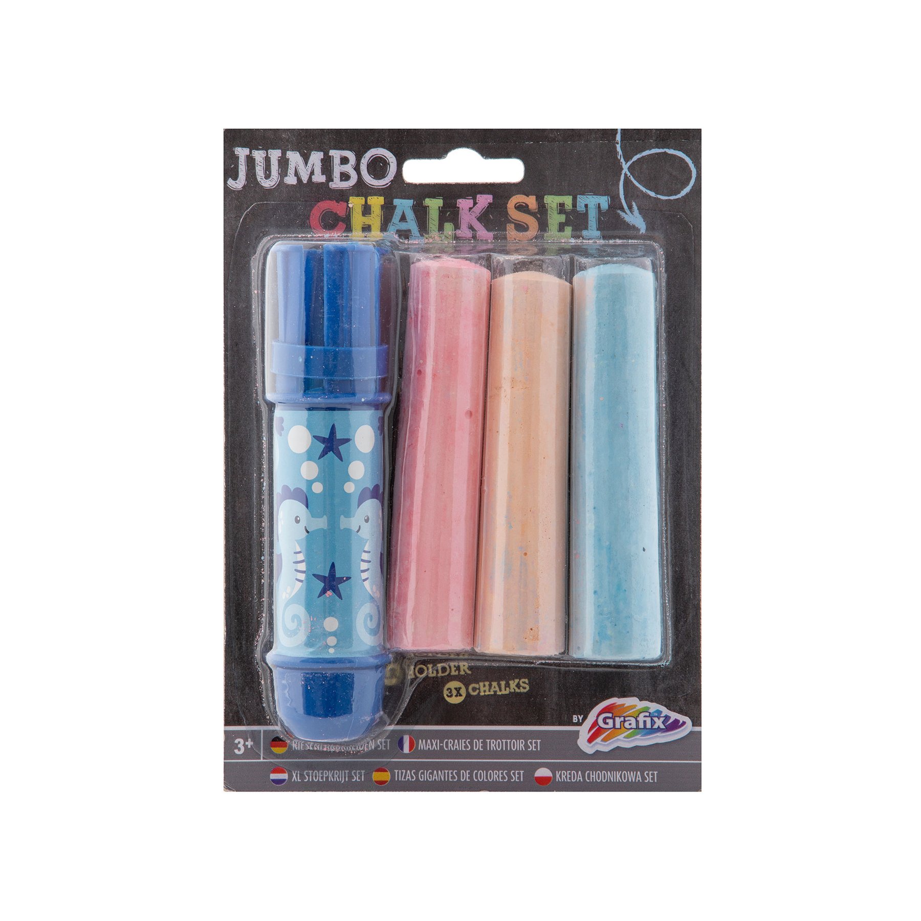 Moxy Chalk holder Jumbo, with 3 chalks included, blister, 3 pcs