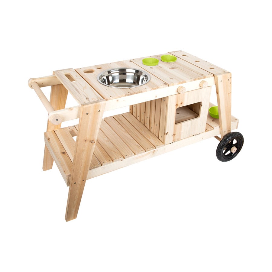 Small Foot Play kitchen, on wheels, with sand & water, wooden