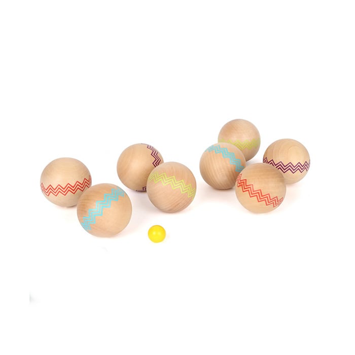 Small Foot Ball set Active, wooden, 6 cm, 4 pcs
