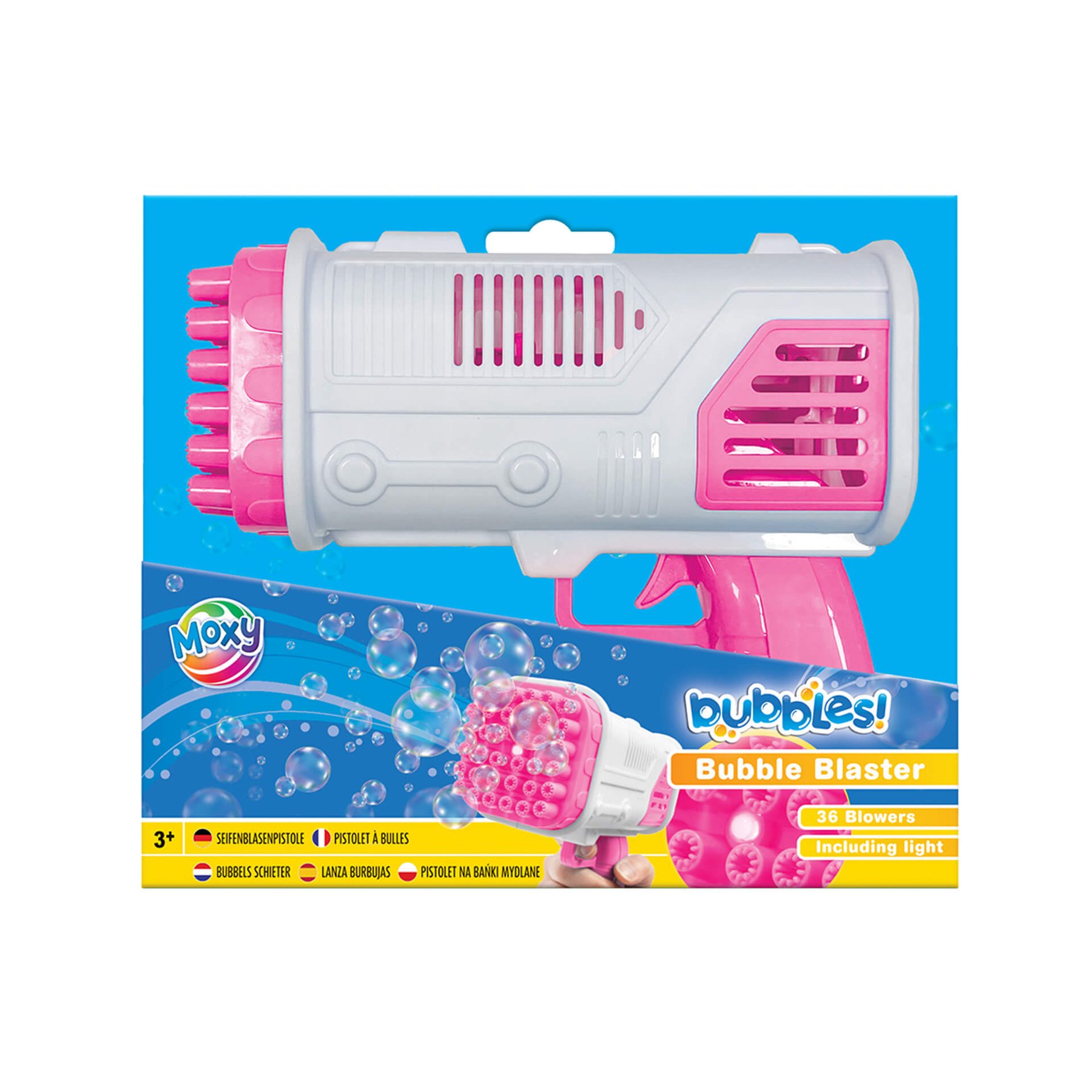 Moxy Bubble blaster, with light, pink