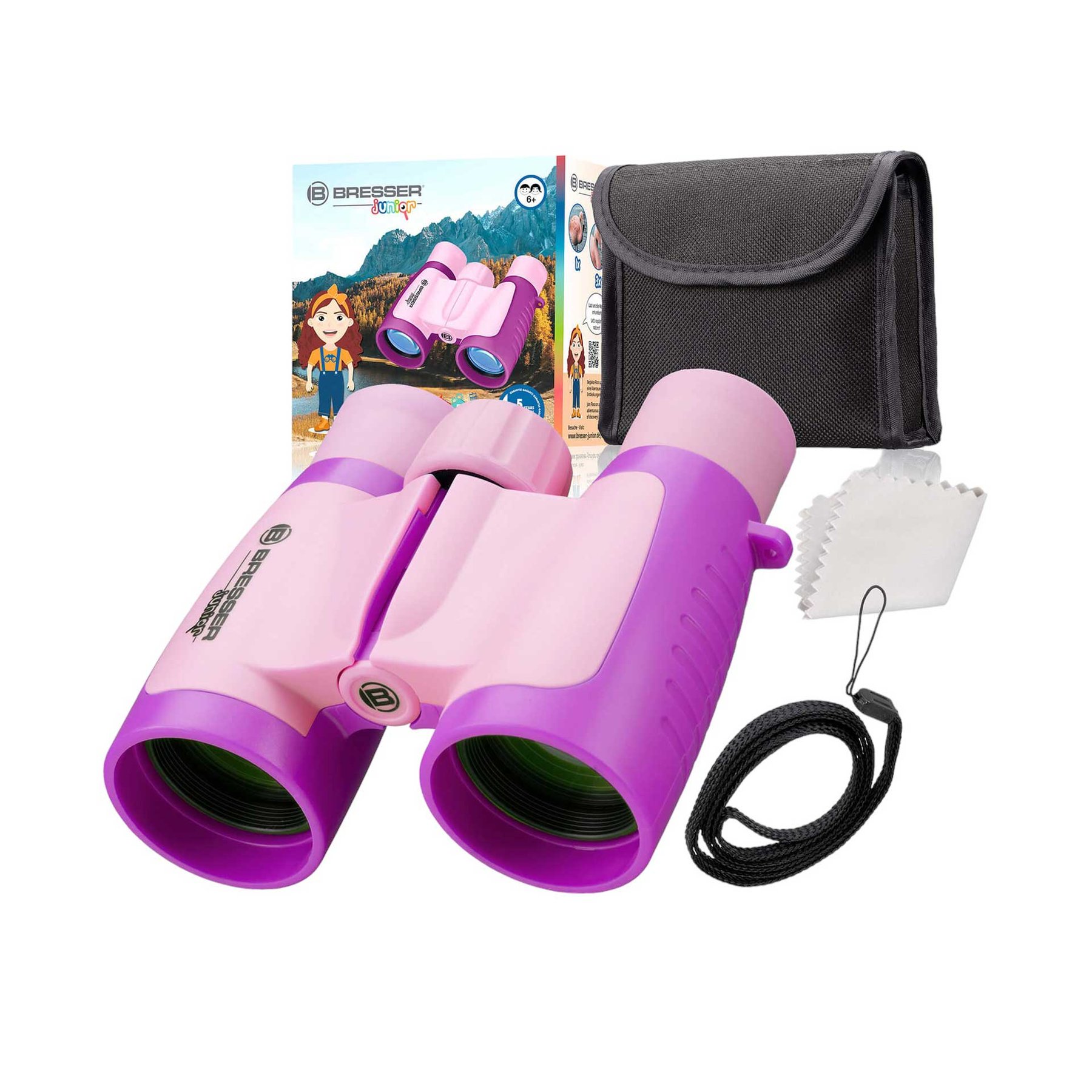Bresser Binoculars, 3 x 30, children’s, pink