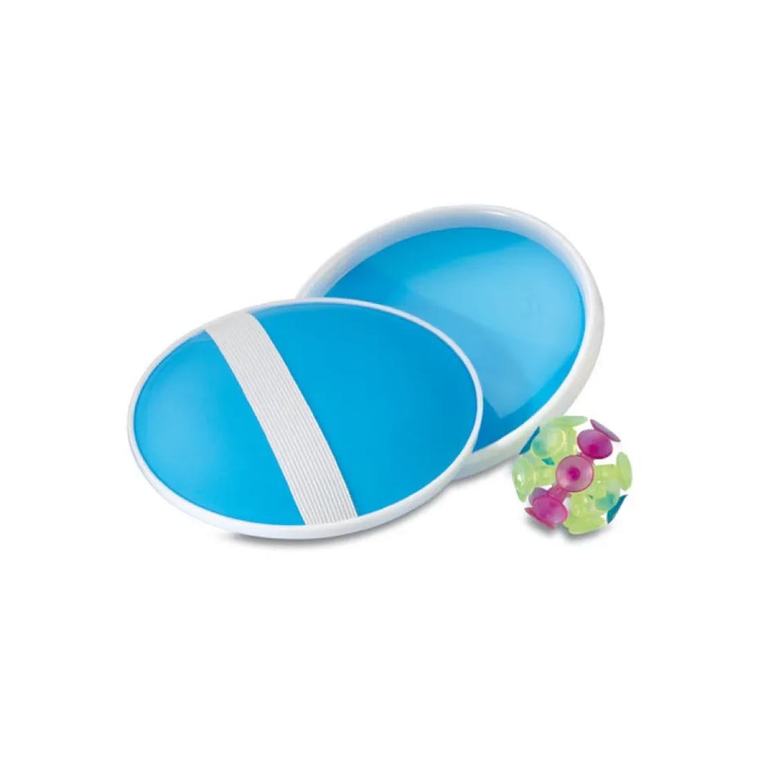 More Than Gifts Catch & Play Game Set, with 2 pads and a ball, blue