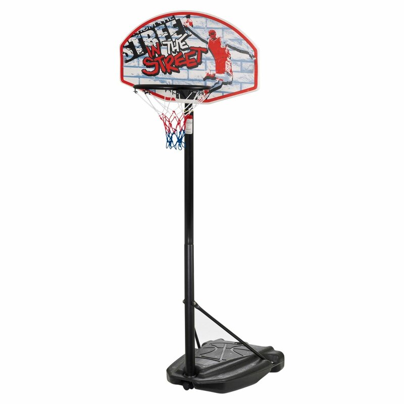Basketball hoop, with adjustable height, 140–190 cm