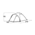 Палатка Easy Camp Setesdal 2, двуместна, 270 х 130 х 110 cm
